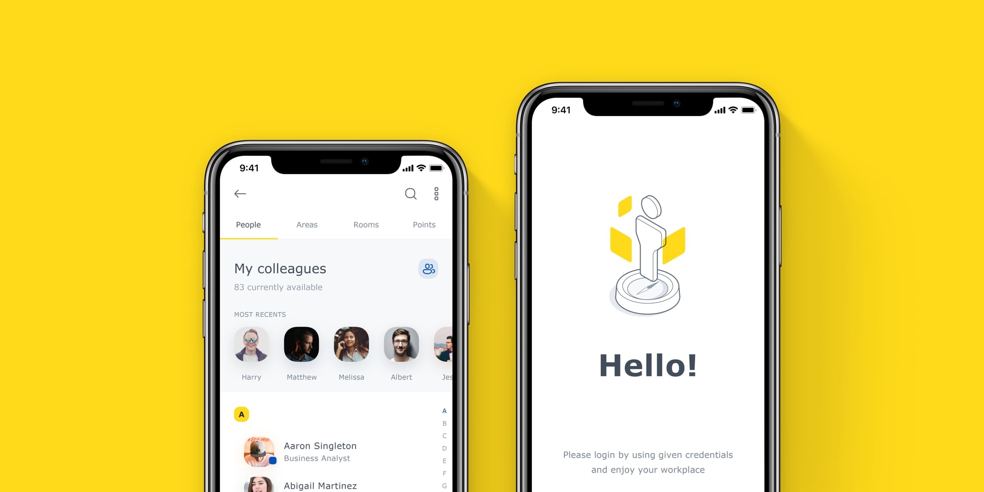 Enterprise app for productivity management