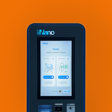 Zabka Nano cashierless checkout screen.